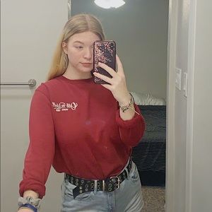 red vans sweater ❤️